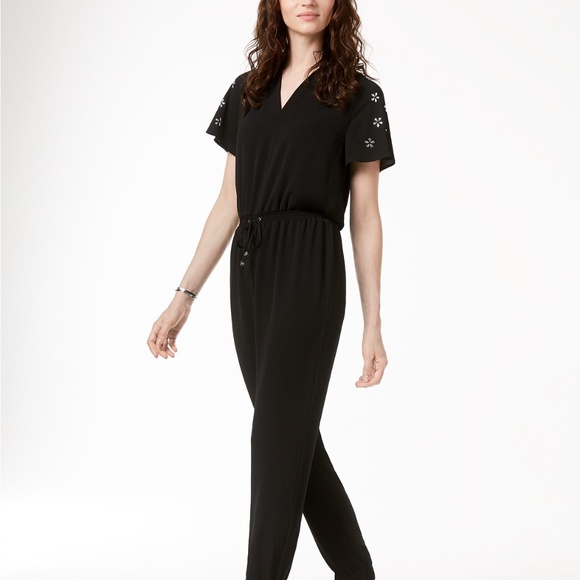 MICHAEL Michael Kors Pants - NWT! Michael Kors Embellished Jumpsuit Black
